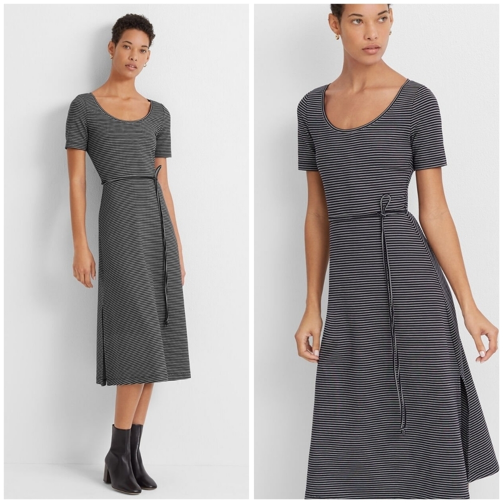 Club Monaco striped scoop neck dress size M